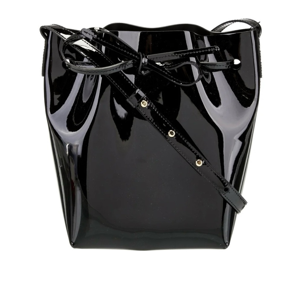Mansur Gavriel Glossy Black Crossbody Bag